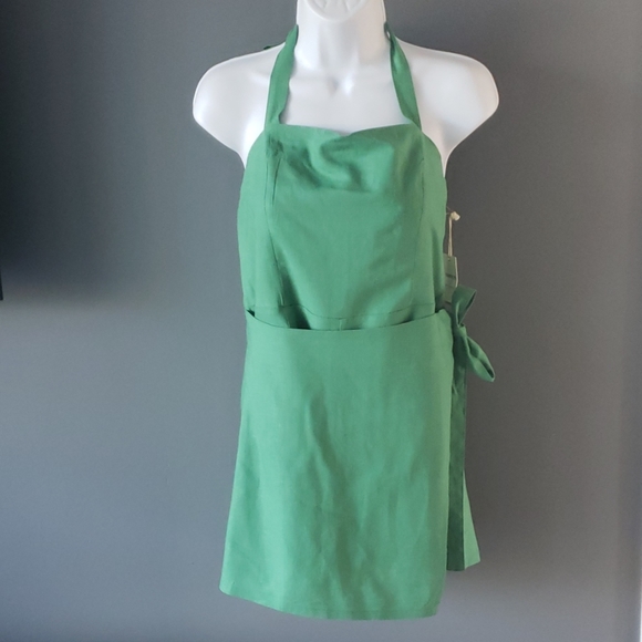 Forever 21 Green Linen Blend Skort Romper - Picture 3 of 8